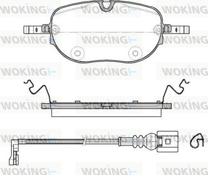 Woking P18633.01 - Гальмівні колодки, дискові гальма autozip.com.ua