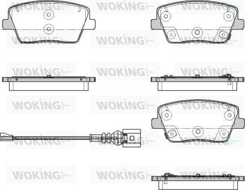 Woking P18013.02 - Гальмівні колодки, дискові гальма autozip.com.ua