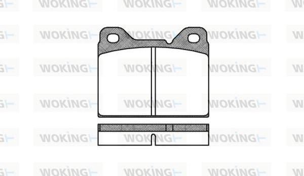 Woking P1813.00 - Гальмівні колодки, дискові гальма autozip.com.ua