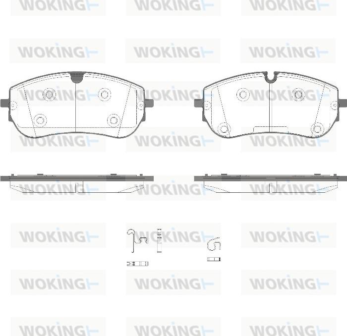 Woking P18893.00 - Гальмівні колодки, дискові гальма autozip.com.ua