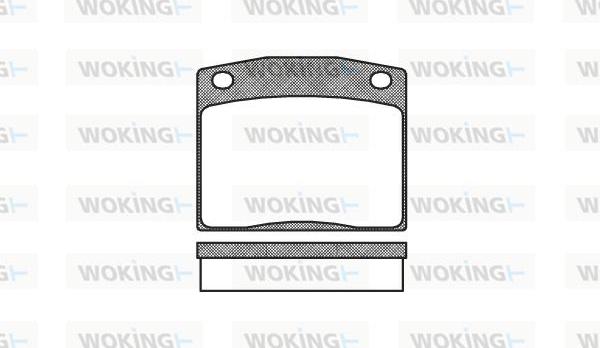 Woking P1833.10 - Гальмівні колодки, дискові гальма autozip.com.ua
