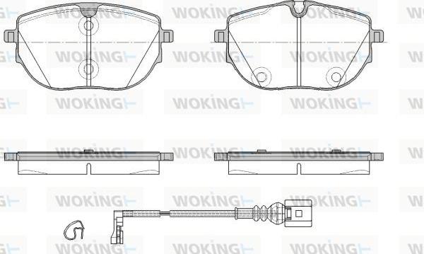 Woking P18203.01 - Гальмівні колодки, дискові гальма autozip.com.ua