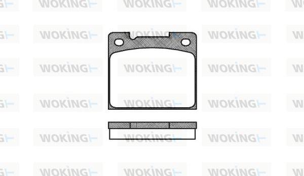 Woking P1393.30 - Гальмівні колодки, дискові гальма autozip.com.ua