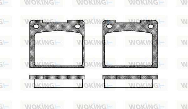 Woking P1393.20 - Гальмівні колодки, дискові гальма autozip.com.ua