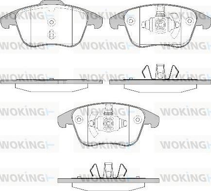 Woking P13493.50 - Гальмівні колодки, дискові гальма autozip.com.ua