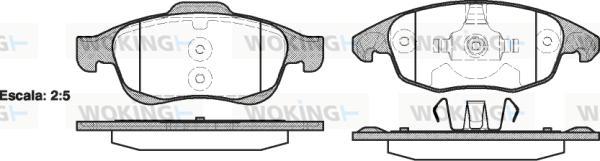 Woking P13483.00 - Гальмівні колодки, дискові гальма autozip.com.ua