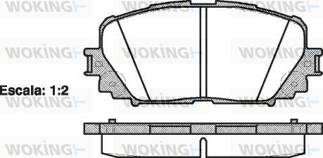 Woking P13583.00 - Гальмівні колодки, дискові гальма autozip.com.ua