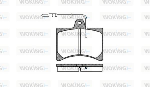 Woking P1353.04 - Гальмівні колодки, дискові гальма autozip.com.ua