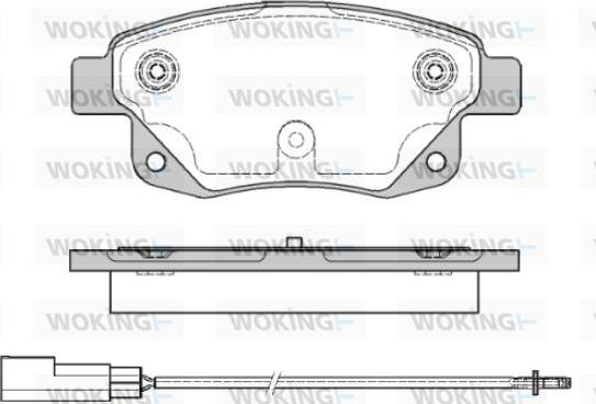 Woking P13523.01 - Гальмівні колодки, дискові гальма autozip.com.ua