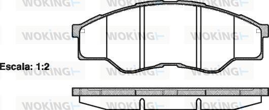 Woking P13663.00 - Гальмівні колодки, дискові гальма autozip.com.ua