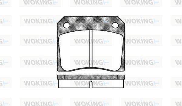 Woking P1363.00 - Гальмівні колодки, дискові гальма autozip.com.ua