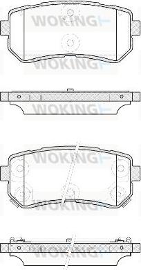 Woking P13093.42 - Гальмівні колодки, дискові гальма autozip.com.ua