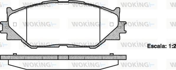 Woking P13013.00 - Гальмівні колодки, дискові гальма autozip.com.ua