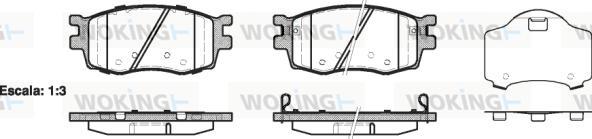 Woking P13083.02 - Гальмівні колодки, дискові гальма autozip.com.ua