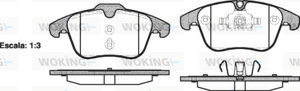 Woking P13193.00 - Гальмівні колодки, дискові гальма autozip.com.ua