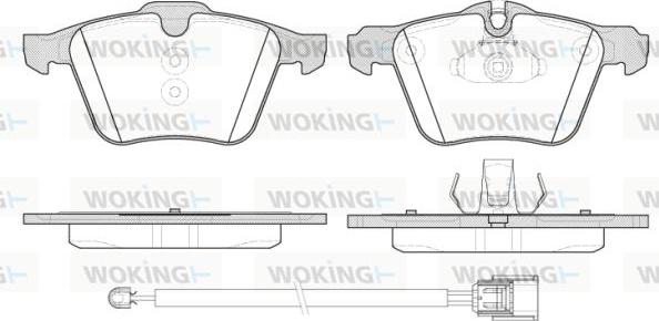 Woking P13173.02 - Гальмівні колодки, дискові гальма autozip.com.ua