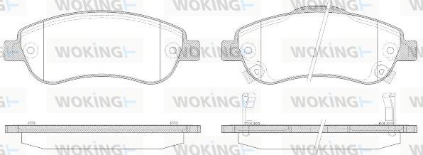 Woking P13893.02 - Гальмівні колодки, дискові гальма autozip.com.ua