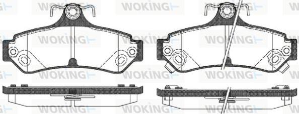 Woking P13853.12 - Гальмівні колодки, дискові гальма autozip.com.ua