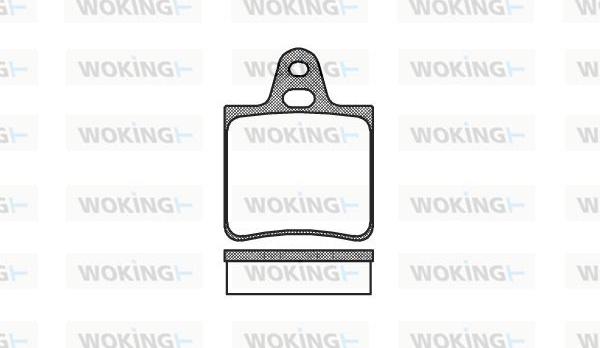 Woking P1323.00 - Гальмівні колодки, дискові гальма autozip.com.ua