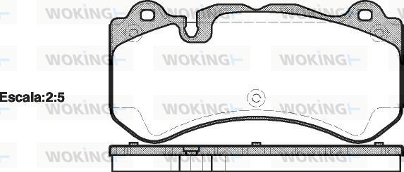 Woking P13793.00 - Гальмівні колодки, дискові гальма autozip.com.ua