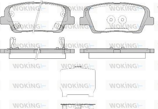 Woking P13743.42 - Гальмівні колодки, дискові гальма autozip.com.ua