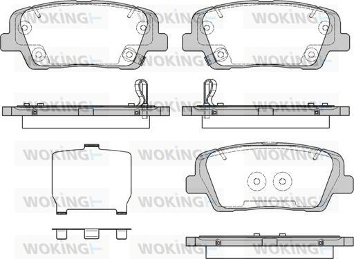 Woking P13743.09 - Гальмівні колодки, дискові гальма autozip.com.ua