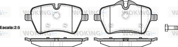 Woking P13773.00 - Гальмівні колодки, дискові гальма autozip.com.ua