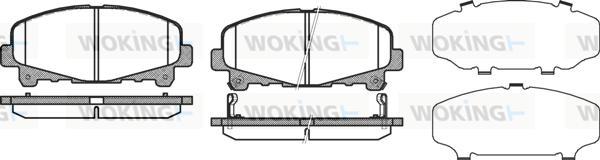 Woking P12903.02 - Гальмівні колодки, дискові гальма autozip.com.ua