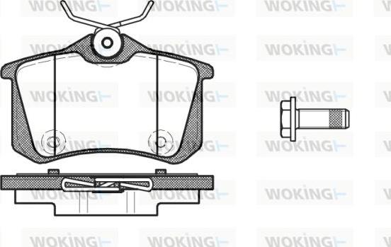 Woking P12913.10 - Гальмівні колодки, дискові гальма autozip.com.ua