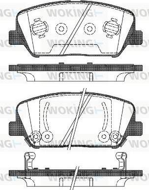 Woking P12983.02 - Гальмівні колодки, дискові гальма autozip.com.ua