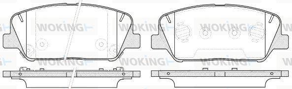 Woking P12983.12 - Гальмівні колодки, дискові гальма autozip.com.ua