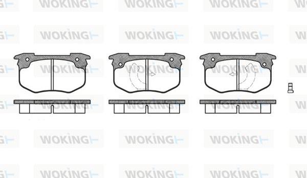 Woking P1293.12 - Гальмівні колодки, дискові гальма autozip.com.ua