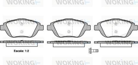 Woking P12923.00 - Гальмівні колодки, дискові гальма autozip.com.ua