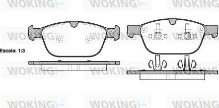 Woking P12973.00 - Гальмівні колодки, дискові гальма autozip.com.ua