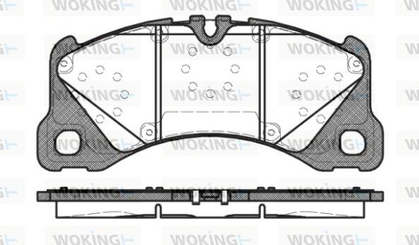 Woking P12453.40 - Гальмівні колодки, дискові гальма autozip.com.ua