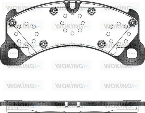 Woking P12453.50 - Гальмівні колодки, дискові гальма autozip.com.ua