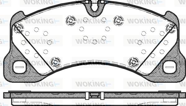 Woking P12453.00 - Гальмівні колодки, дискові гальма autozip.com.ua