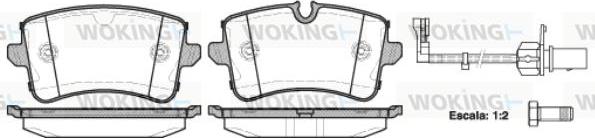 Woking P12433.10 - Гальмівні колодки, дискові гальма autozip.com.ua