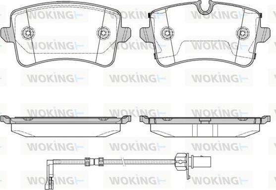 Woking P12433.20 - Гальмівні колодки, дискові гальма autozip.com.ua