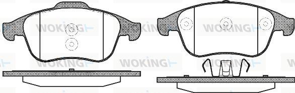 Woking P12503.10 - Гальмівні колодки, дискові гальма autozip.com.ua