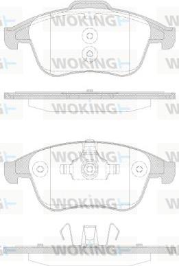 Woking P12503.30 - Гальмівні колодки, дискові гальма autozip.com.ua