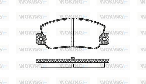 Woking P1253.30 - Гальмівні колодки, дискові гальма autozip.com.ua