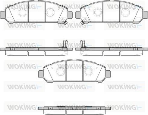 Woking P12573.02 - Гальмівні колодки, дискові гальма autozip.com.ua