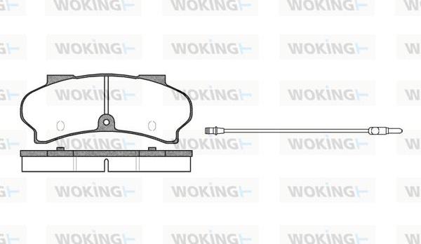 Woking P1263.12 - Гальмівні колодки, дискові гальма autozip.com.ua