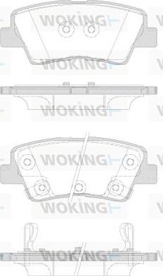 Woking P12623.42 - Гальмівні колодки, дискові гальма autozip.com.ua