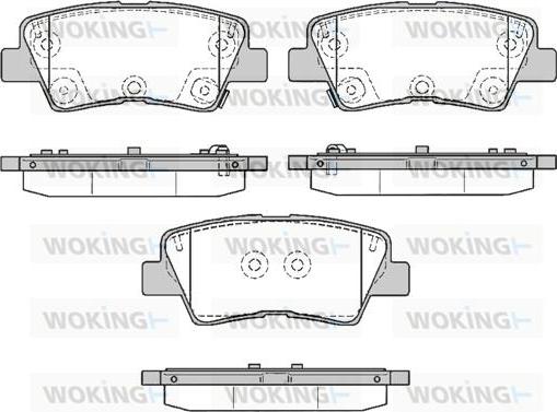 Woking P12623.85 - Гальмівні колодки, дискові гальма autozip.com.ua