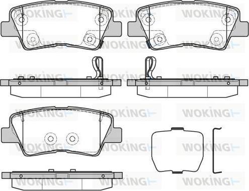 Woking P12623.30 - Гальмівні колодки, дискові гальма autozip.com.ua