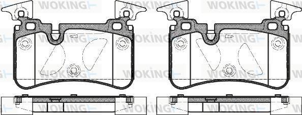 Woking P12673.00 - Гальмівні колодки, дискові гальма autozip.com.ua