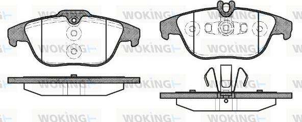 Woking P12053.20 - Гальмівні колодки, дискові гальма autozip.com.ua