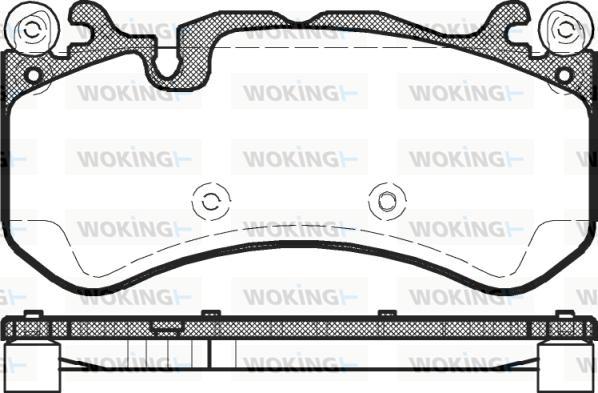 Woking P12003.00 - Гальмівні колодки, дискові гальма autozip.com.ua